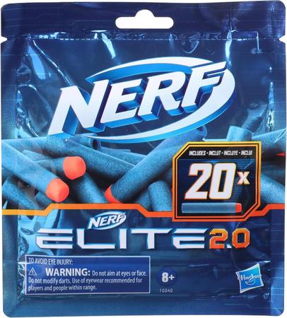 Imagem de Nerf Refil De Dardos Elite 2.0 Com 20 Dardos - Hasbro F0040