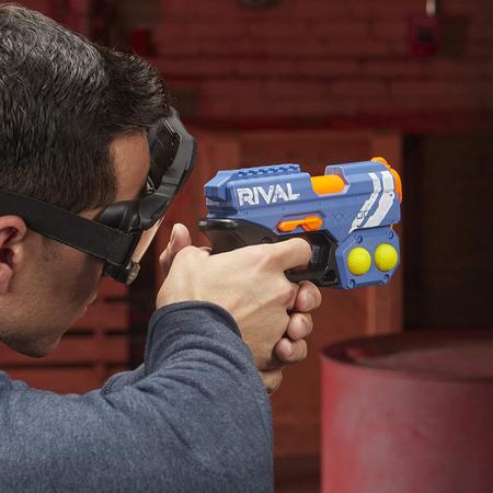 Imagem de NERF Rival Knockout XX-100 Blaster - Armazenamento redondo, velocidade de 90 FPS, carga de culatra - inclui 2 rodadas oficiais rivais - Team Blue