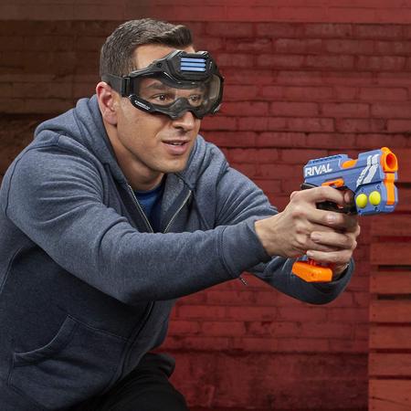 Imagem de NERF Rival Knockout XX-100 Blaster - Armazenamento redondo, velocidade de 90 FPS, carga de culatra - inclui 2 rodadas oficiais rivais - Team Blue