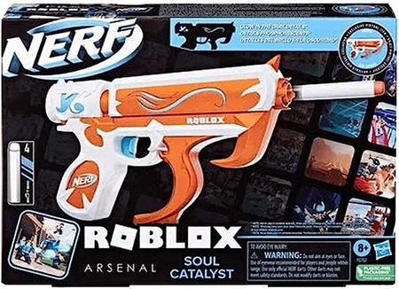 Lança Dardos Nerf Roblox Arsenal Soul Catalyst 4 Dardos- F6763 Hasbro -  Lançadores de Dardos - Magazine Luiza