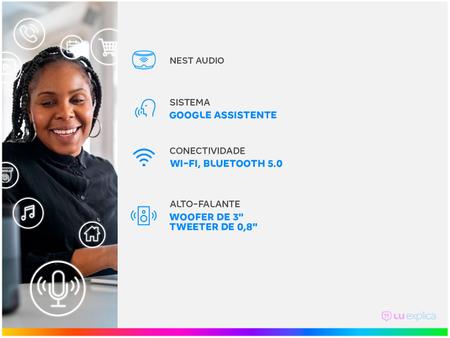 Imagem de Nest Audio Smart Speaker com Google Assistente