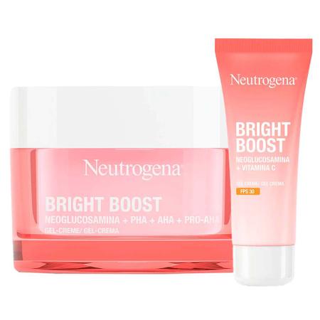 Imagem de Neutrogena Bright Boost Kit  Gel Creme Hidratante + Gel Creme Hidratante FPS30