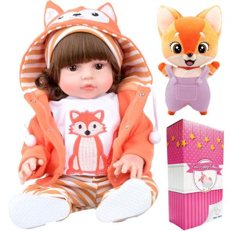 Boneca Reborn Bebe Reborn Menina 100% Silicone New Happy - Boneca Reborn -  Magazine Luiza