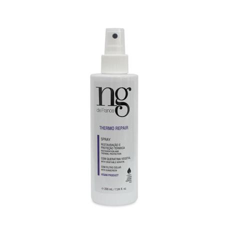 Ng De France Fast Liss Realinhamento Capilar Vegano + Spray Protetor Térmico Thermo Repair + Shampoo + Máscara Hidratação Intensa Imagem de Ng De France Fast Liss Realinhamento Capilar Vegano + Spray Protetor Térmico Thermo Repair + Shampoo + Máscara Hidratação Intensa