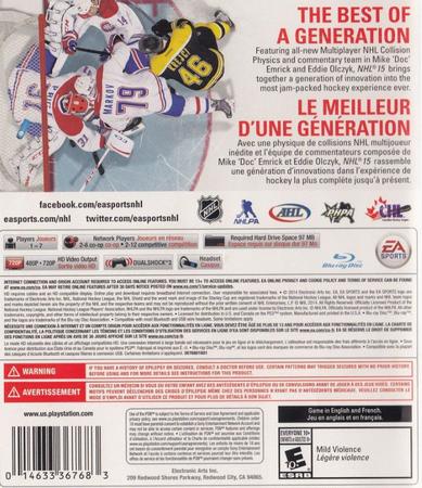 NHL 15 - Jogo PS3 Mídia Física - Sony - Jogos de Esporte