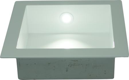 Imagem de Nicho De Embutir de Mármore Sintético 30x30cm Branco Com LED.