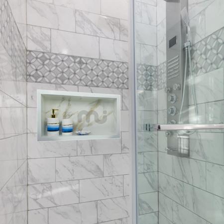 Imagem de Nicho De Porcelanato Carrara Premium Único que Não Empoça Água
