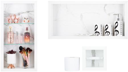 Imagem de Nicho Em Porcelanato Para Banheiro - kit com 3 peças (Gioia)