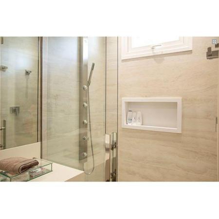 Imagem de Nicho Para Banheiro E Cozinha Parede Embutir 30x60cm Cinza Urbano - METASUL