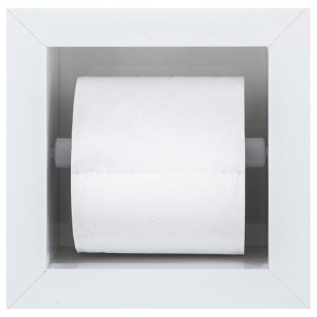 Imagem de Nicho Para Banheiro Em Porcelanato E Porta Papel Higiênico