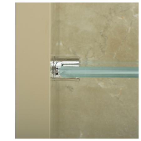 Imagem de Nicho Para Banheiro Em Porcelanato Polido Com Prateleira De Vidro (Breccia)