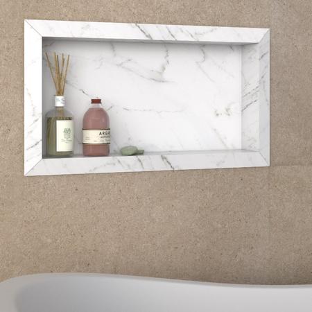 Imagem de Nicho para Banheiro em Porcelanato Polido Diamante 60x30cm Cozimax