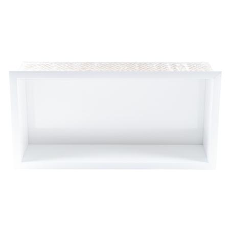 Imagem de Nicho Para Banheiro Em Porcelanato Polido Porta Shampoo Sabonete Organizador (Branco 60)