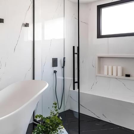 Imagem de Nicho Para Banheiro Modelo Tipo Porcelanato Parede Embutir 30x60cm Branco