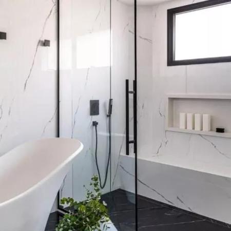 Imagem de Nicho Para Banheiro Modelo Tipo Porcelanato Parede Embutir 30x60cm Grafite