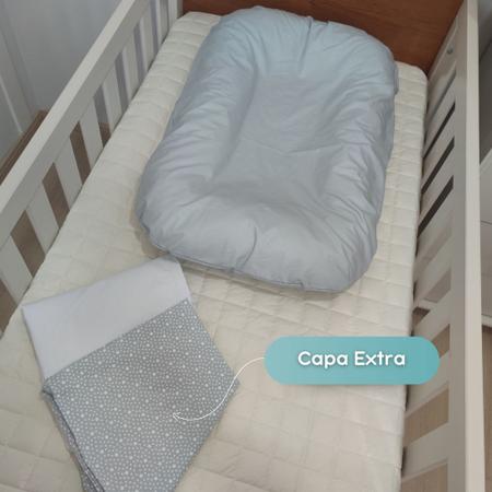 Ninho para Bebê Modelo Zero Confort Plus Sensorial Redutor de Berço Casulo  Com Zíper e Capa Tecido Extra Percal 200 Fios