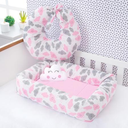 Ninho Redutor De Berço + Almofada Amamentação 3 Peças Cores - Lavi Baby Store Imagem de Ninho Redutor De Berço + Almofada Amamentação 3 Peças Cores - Lavi Baby Store