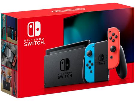 nintendo switch joy con l e r vermelho e azul video game em