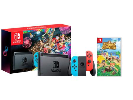 Nintendo Switch + Mario Kart 8 Deluxe - Troca Game - Video Games NOVOS e  SEMINOVOS com garantia. Entregamos para todo o Brasil