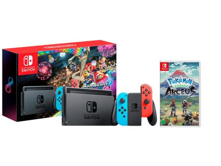 Console Portátil Switch 32 GB com Joy Con Nintendo Bundle Mario