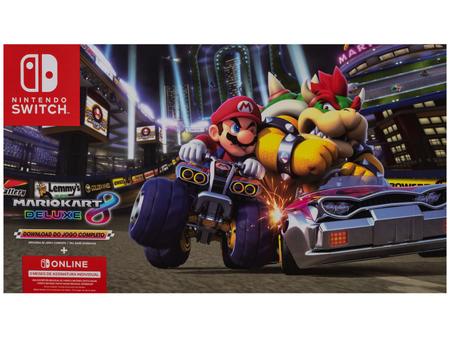 Nintendo Switch 32GB 1 Par Joy-con + Mario Kart 8 - Deluxe + 3 Meses de  Nintendo Online - Console Nintendo Switch - Magazine Luiza