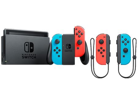 Nintendo Switch 32GB HAC-001-01 1 Controle Joy-Con - Vermelho e Azul -  Outros Games - Magazine Luiza