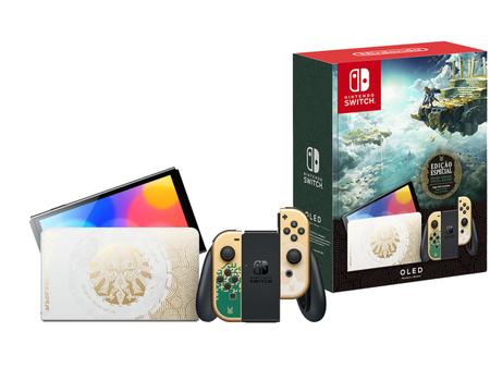 Nintendo Switch OLED Edição Limitada + Jogo The Legend of Zelda