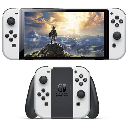 NINTENDO SWITCH OLED BRANCO - Escorrega o Preço