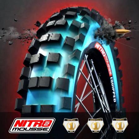 Imagem de Nitro Mousse Gen2 Motocross Platinum (NM18-325) 140/80 -18 10/12 psi