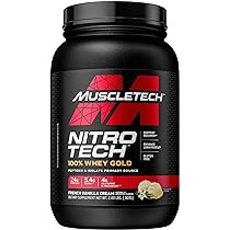 Imagem de NITRO TECH 100 WHEY GOLD 999g - CREME DE BAUNILHA FRANCESA - Muscletech