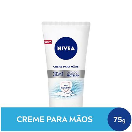 Imagem de NIVEA Creme para as mãos  3 em 1 Ação Antibac. 75g