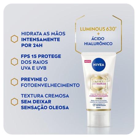 Imagem de NIVEA Creme para Mãos Luminous 630 50g