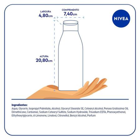 Imagem de NIVEA Óleos Essenciais Flor de Laranjeira e Óleo de Abacate Maciez e Brilho 400ml