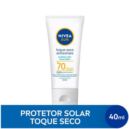 Imagem de NIVEA Sun Protetor Solar Facial Toque Seco Antissinais Fps70