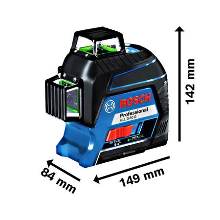 Nível A Laser Bosch GLL 3-80 G Luz Verde - Nível A Laser.