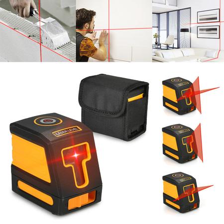 Imagem de Nível A Laser Profissional Régua Linhas Niveladora 15m Linha Cruzada Auto Nivelamento Multifuncional