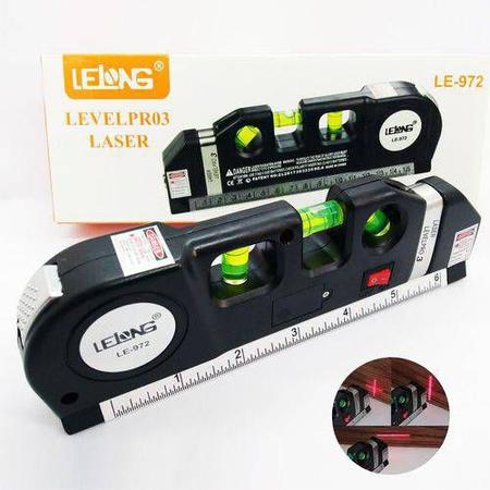 Imagem de Nível Laser 3 Estágios Nivelador Trena Level Pro3 Lelong Le-972