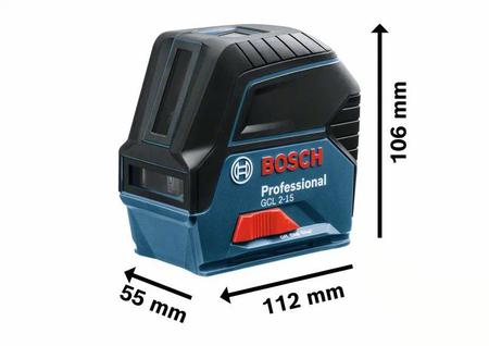 Imagem de Nível Laser de Linhas GCL 2-15 Bosch + Óculos Visualização