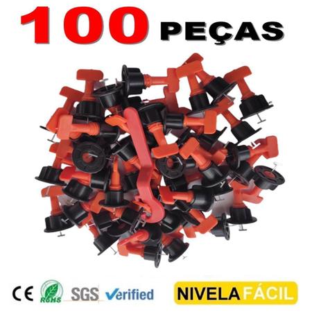 Imagem de Niveladores Reutilizáveis para ulejos - Kit com 100 Peças
