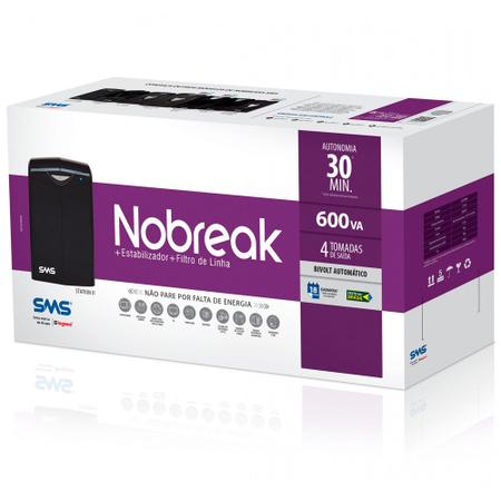 Imagem de Nobreak 600Va Bivolt SMS Net Station Grafite 27385-95