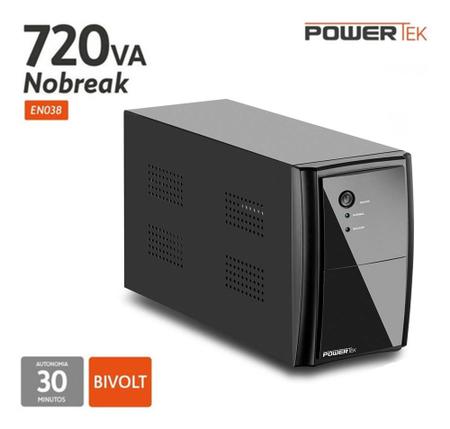Imagem de Nobreak Powertek Multilaser 720va Bivolt C/ Bateria En038