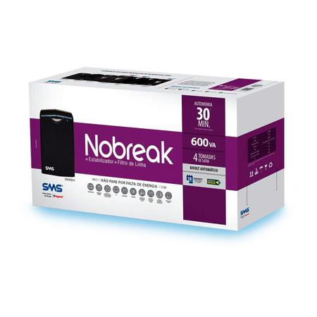 Imagem de Nobreak SMS 600VA Station II Bivolt - 0027395