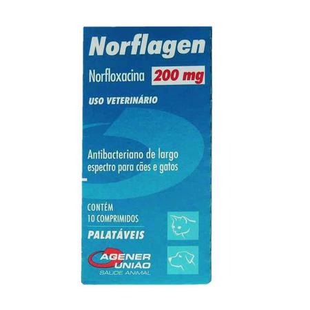 NORFLAGEN 200mg - caixa com 10 compr. - Virbac Imagem de NORFLAGEN 200mg - caixa com 10 compr. - Virbac