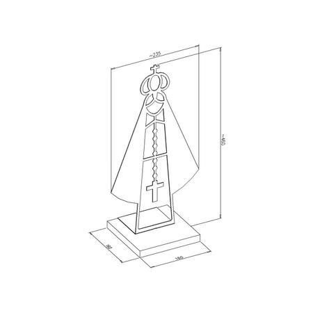 Imagem de Nossa Senhora Aparecida de Mesa 40cm