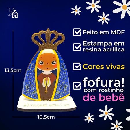 Nossa Senhora Aparecida Em Mdf Resinada Lembrancinha 13cm - Divinário Imagem de Nossa Senhora Aparecida Em Mdf Resinada Lembrancinha 13cm
