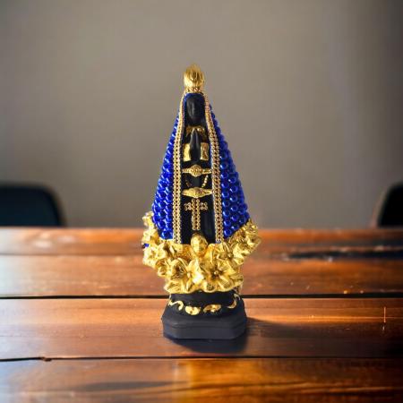 Imagem de Nossa Senhora Aparecida Pérolas Artesanato 22cm