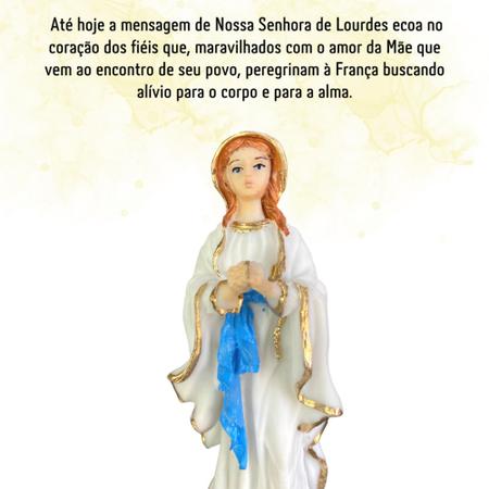 Imagem de Nossa senhora de lourdes 11x5 cm ref 12020