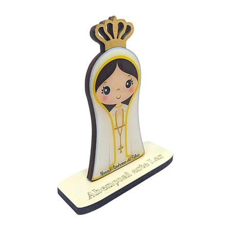 Nossa Senhora De Mdf Resina Lembrancinha 13cm - Divinário Imagem de Nossa Senhora De Mdf Resina Lembrancinha 13cm