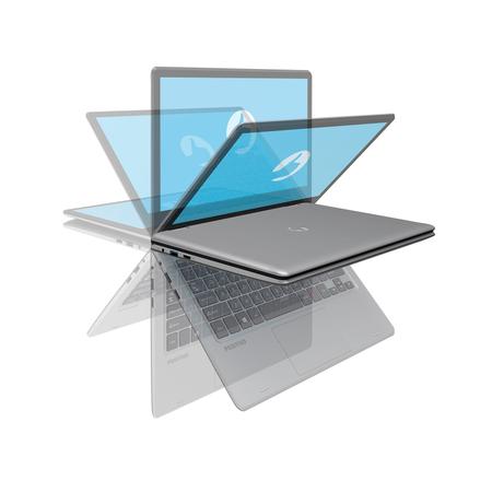 Imagem de Notebook 2 em 1 Positivo DUO C4128B Intel Celeron Dual-Core Windows 11 Home Full HD 11.6" Touchscreen - Cinza - Inclui Microsoft 365*