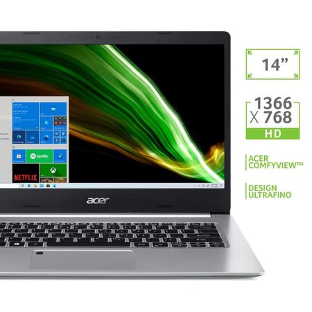 Imagem de Notebook Acer Aspire 5 A514-53-31PN intel core i3 Windows 10 Home 4GB 128GB SSD 14' Office 365